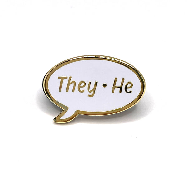 They/He Pronoun Pin