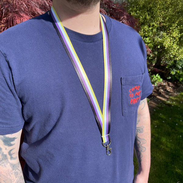 Trans Shop Non-Binary Flag Lanyard – Trans Shop UK