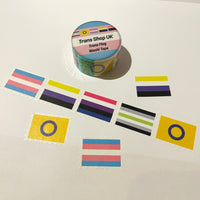 Trans Flags Stamp Washi Tape