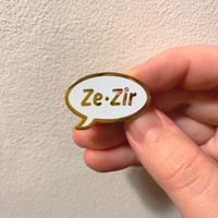 Ze/Zir Pronoun Pin